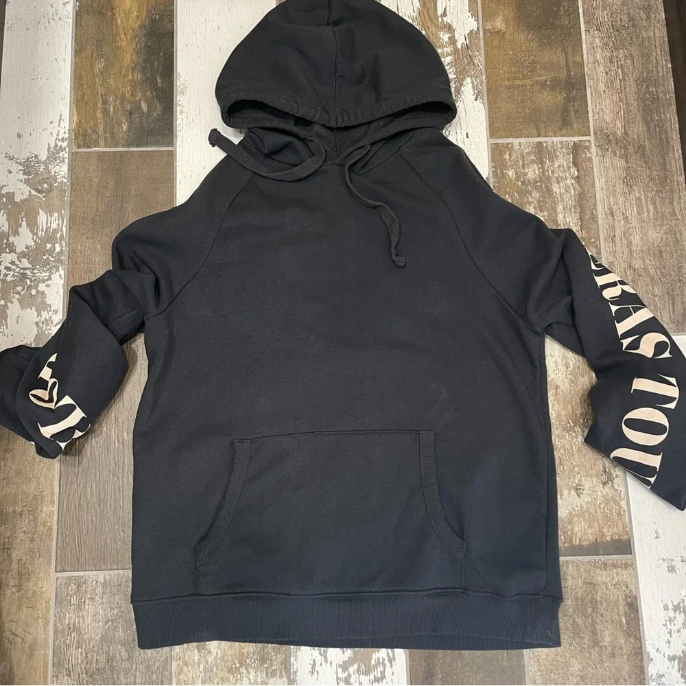 Taylor Swift The Eras Tour Black Hoodie Oversized Size Medium - Picture 2 of 4